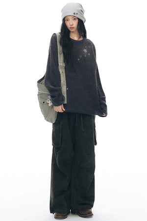 Vintage Wide-Leg Retro Pants