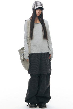 Vintage Wide-Leg Retro Pants