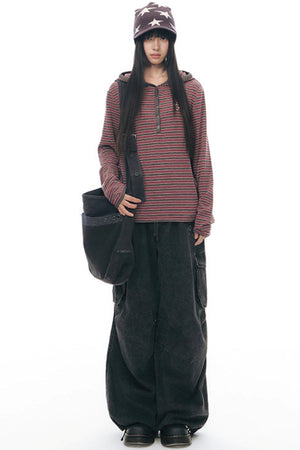 Vintage Wide-Leg Retro Pants