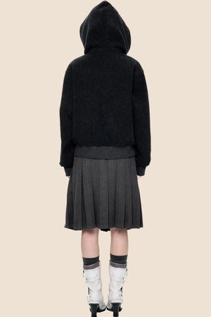 Vintage Woolen Hooded Jacket