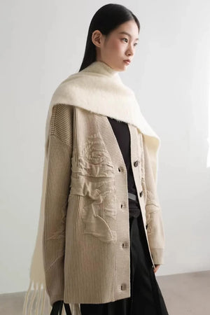 Virtual Illusion Jacquard Cardigan