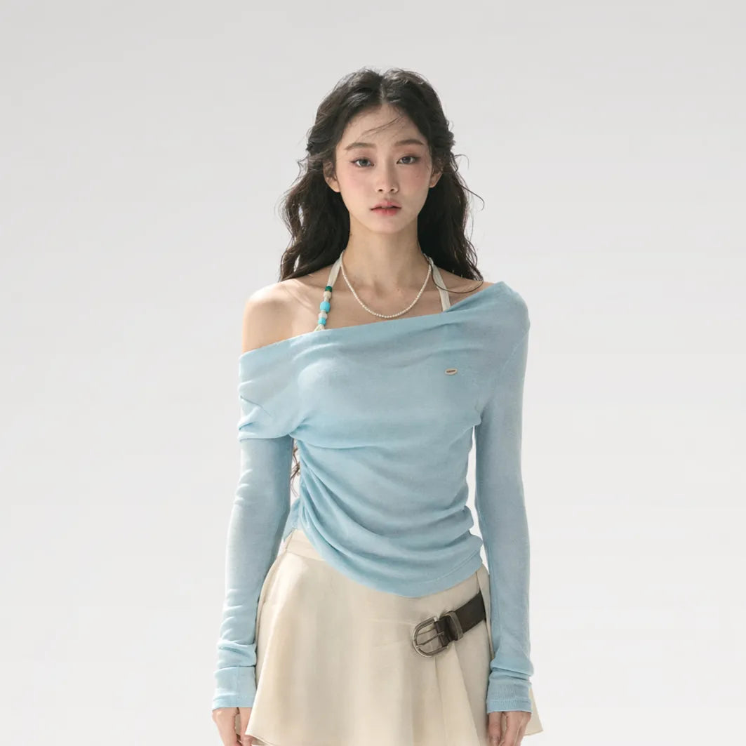 Fake Two-Piece Halter Top
