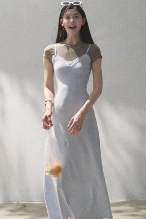 Waist-Cinching Crocodile Dress