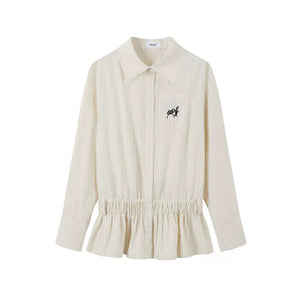 Waist-Cinching Shirt Dress Set-Up