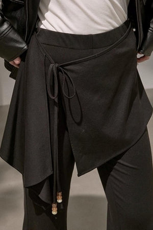 Waist Curtain Micro Flared Pants