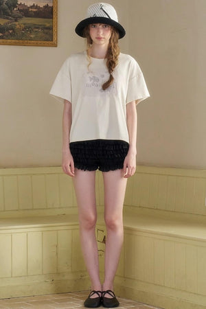 Wandering Fish Embroidered T-shirt