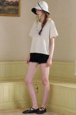 Wandering Fish Embroidered T-shirt