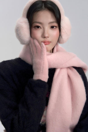 Warm Button Accent Earmuffs