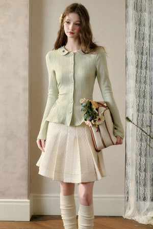 Warm Flower Knit Top