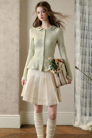Warm Flower Knit Top