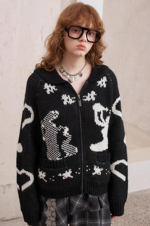 Warm Yarn Knitted Cardigan