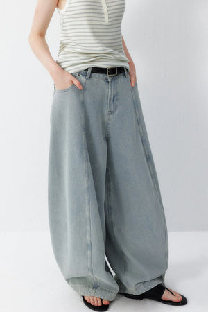 Washed Scimitar Balloon Pants