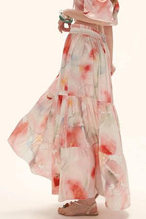 Watercolor Fruit Puff Sleeve Set-Up