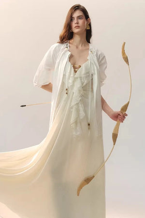 Weightless Beaded Ribbon Blouse