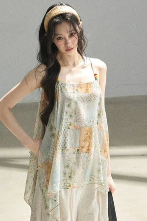 Whisper of Flowers Chiffon Top