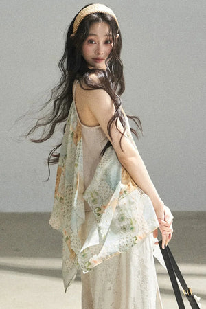 Whisper of Flowers Chiffon Top