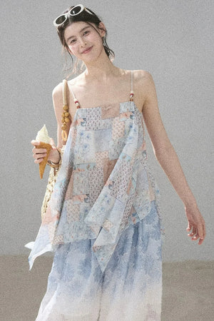 Whisper of Flowers Chiffon Top