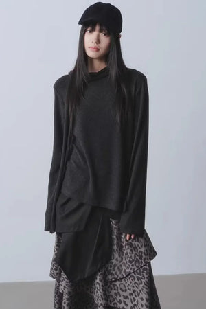 Whispering Poetry Asymmetrical Top
