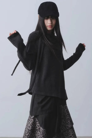 Whispering Poetry Asymmetrical Top