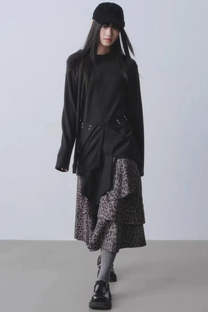 Whispering Poetry Asymmetrical Top