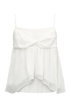 White Floral Lace Camisole Cardigan Set-Up
