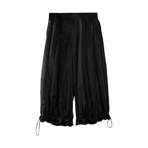 White Floral Lantern Pants