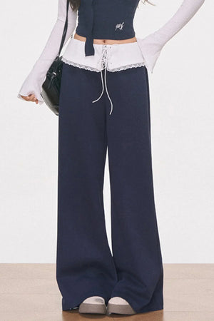White Knitted One-Shoulder Top Set-Up