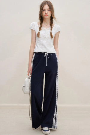 White Lace Fusion Tee
