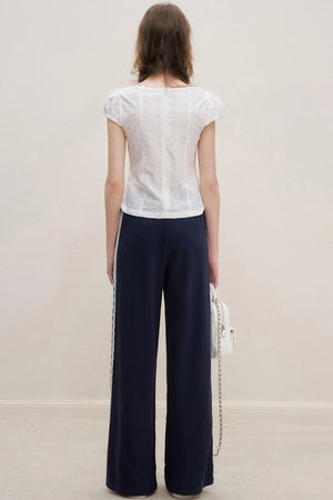 White Lace Fusion Tee