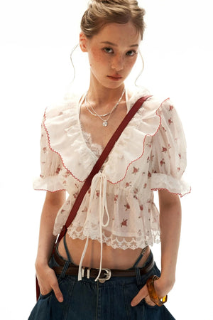 White Lace Halter Camisole