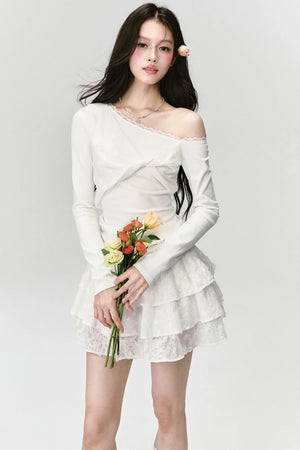 White Lace Made Shirt