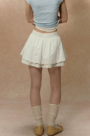 White Lace Summer Skirt