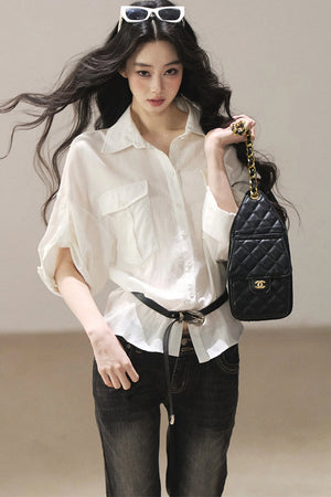 White Linen Shirt Set-Up