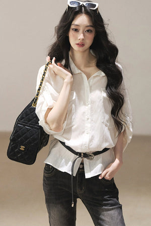 White Linen Shirt Set-Up
