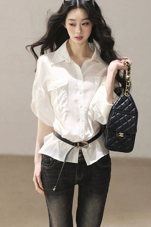 White Linen Shirt Set-Up