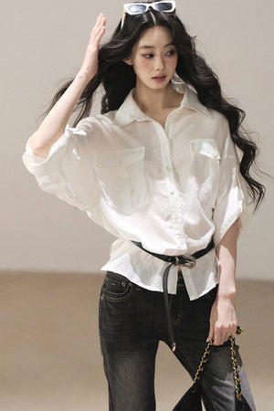 White Linen Shirt Set-Up