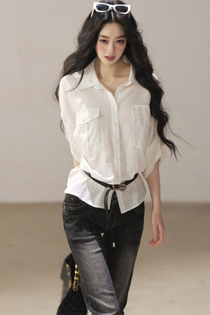 White Linen Shirt Set-Up