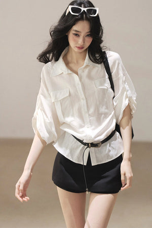 White Linen Shirt Set-Up