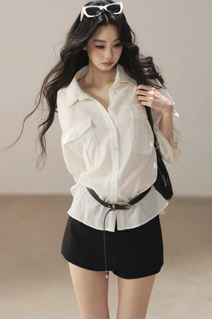 White Linen Shirt Set-Up