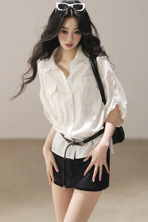 White Linen Shirt Set-Up