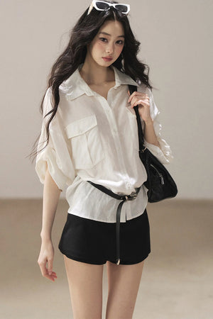 White Linen Shirt Set-Up