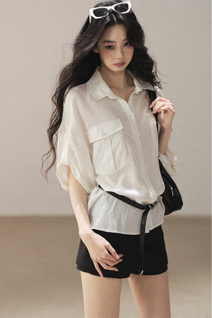 White Linen Shirt Set-Up