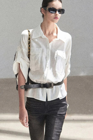 White Linen Shirt Set-Up