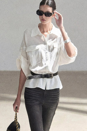 White Linen Shirt Set-Up