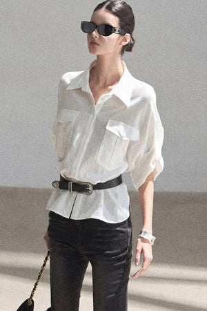 White Linen Shirt Set-Up
