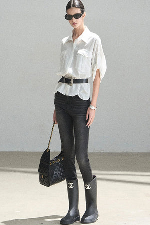 White Linen Shirt Set-Up