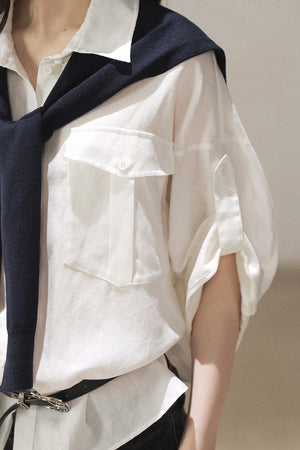 White Linen Shirt Set-Up