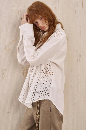 White Long-Sleeved Shirt