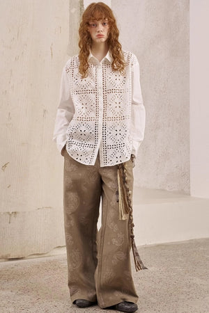 White Long-Sleeved Shirt