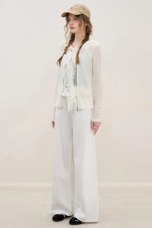 White Luxe Lace Cardigan